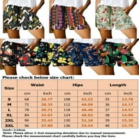 Colisha Ženske kratke hlače Ravne noge Ljeto Kratke hlače za plažu cvjetni print Mini pant labavi odmor