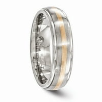 14K dvotonski zlatni prsten za prsten za vjenčanicu